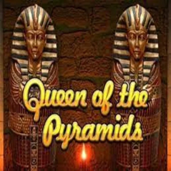 Official Slots logo: Queen of the Pyramids by Playtech at Spinbara Casino