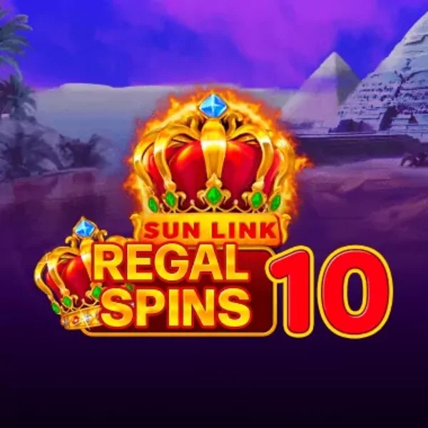 Regal Spins 10 slot logo by PatePlay at Spinbara Casino