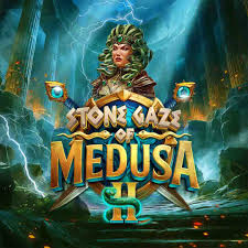 Stone Gaze of Medusa 2 online game logo by Stakelogic on spinbaraa.gr